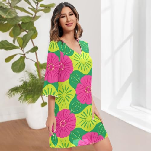Robe fluide col en V : la solution légère contre la chaleur estivale - 3