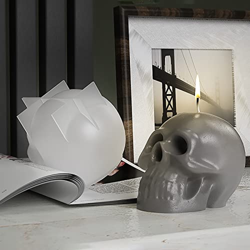 2 Pack Skull Mold Skull Resin Mold Ghost Mold Bone Skull Candle Mold Animal Mold Tray Mold Silicone Mold For Resin Candle Mold Clay Mold Skull Soap Mold Candle Making Mold Soap Making Molds #TOP1