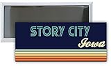 Story City Iowa Souvenir 4.75x2-Inch Rectangle Fridge Magnet Retro Design