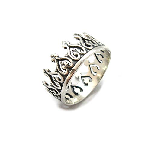 Bague en argent massif 925 Couronne Empress, le cadeau d'anniversaire idéal