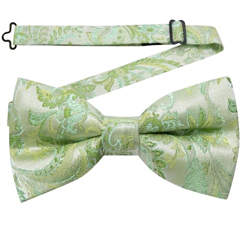 Image of YourTies Bow Ties for Men Pretied Bowties Solid Color Satin Bow Tie Formal Business Tuxedo Wedding Party Prom