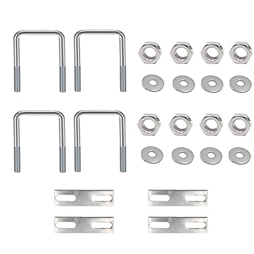 VIVIIHOO U Bolzen-4 Stück m6 Schrauben Schellen-80 x 50 Mm Dachbox Befestigung 304 Edelstahl Bügelschrauben für Schiffen Reparatur Abschleppen von Autos