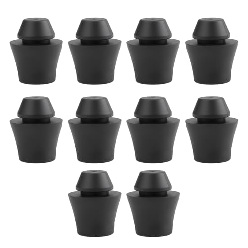 eMagTech 10pcs Car Front Bumper Hood Rubber Stopper Pad Compatible with Nissan 20mmx10mm Black