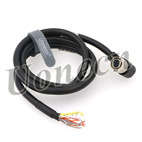 Cable Hirose hembra de ángulo recto para alimentación de cámaras industriales Sony