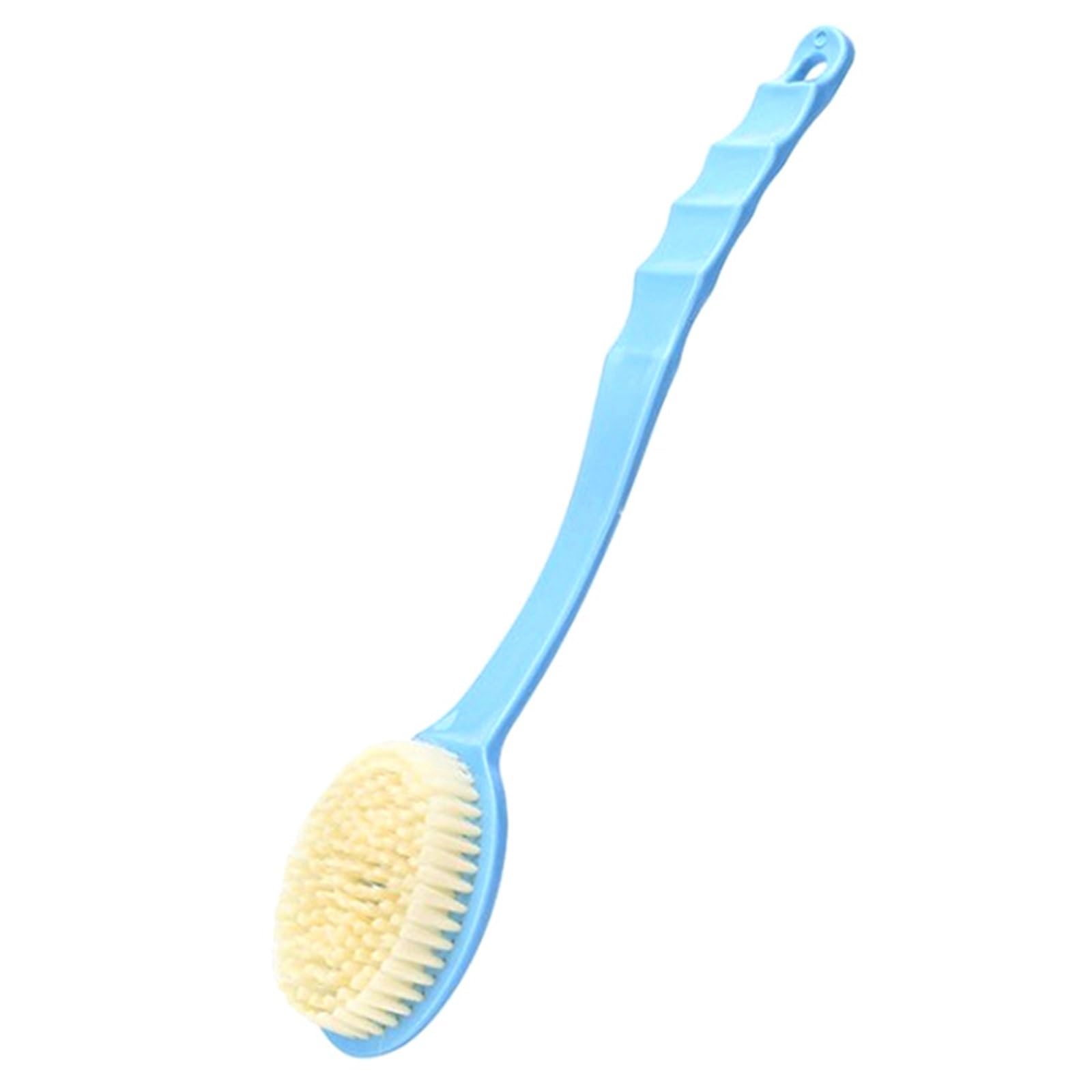2 pezzi manico lungo scrub spazzola da bagno morbido scrubber for il corpo doccia esfoliante massaggiatore for la pelle for pulizia Per Bagno(Color3)