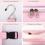 Hanging Travel Closet Organizer Value Shelves Closets Organisateurs et stockage pour le Hanging Closter Organizer, stockage de cubes d'emballage,XL,rose