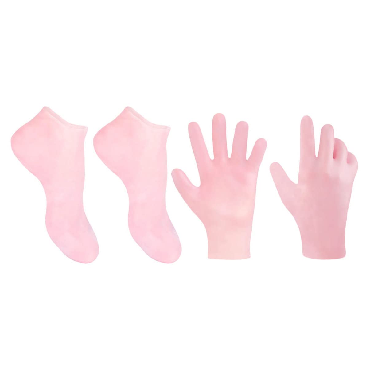minkissy Skin Gloves Set Moisturizing Socks for Foot Care Exfoliating Gloves Size