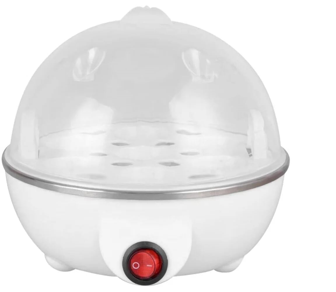 Electric Egg Cooker with Auto Shut-Off, 7 Egg Capacity, Fast Boiling Steamer, Transparent Lid, Stainless Steel Heating Plate (Pack of 1)-image-28