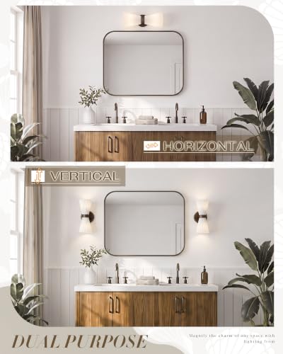 Image of HWH Indoor Wall Sconces Set of 2, 2-Light Vanity Lights, 5HZG97B-2W-2PK ORB