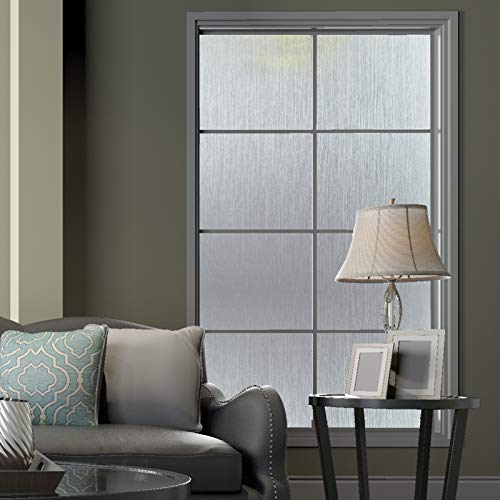 Velimax Static Window Clings Privacy Film Silk Textured Glass Tint Decorative Window Film Sticker Non Adhesive For Glass Heat Control Anti- Uv Silk Translucent, 17.7In X 6.5Ft #TOP4