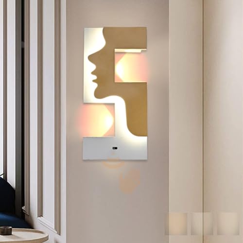 Luz de pared regulable para pasillos oscuros con sensor moderno