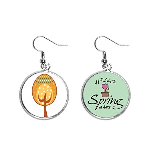 Pendientes de huevo de Pascua amarillo para renovar joyas de primavera