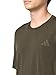 Adidas Men's Train Essentials Structure T-Shirt, Olive Strata/Grey, Large