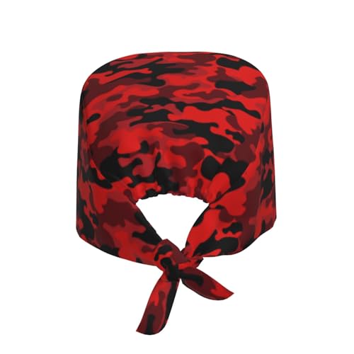 Image of Working Cap Scrub Cap with Sweatband Adjustable Unisex Women Tie Back Hat Nurse Surgical Caps
