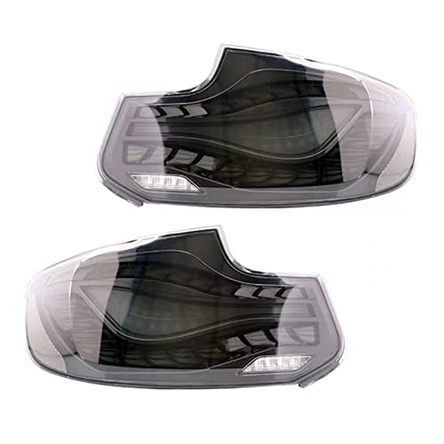 AUPCHI 12V Car Rear Brake Lights Compatible with BMW 2 Series F22 F23 218i 220 225 230 M240i M2 F87 M2CS 2014-2021 Led Tail Light Assembly (Color : Smoked Set Style2)