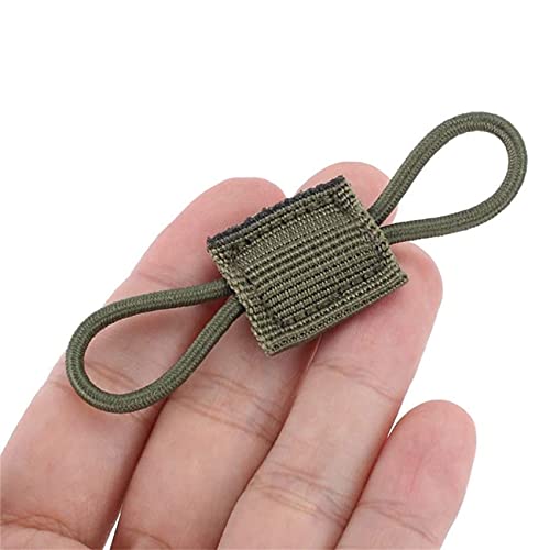 12 Pieces Tactical Backpack Vest Molle System Accessories, Outdoor Tool Tactical Vest Webbing Strap with Buckle, Tactical Binding Retainer for Antenna Stick Tube, Molle Strap Buckle Accessories - Image 8