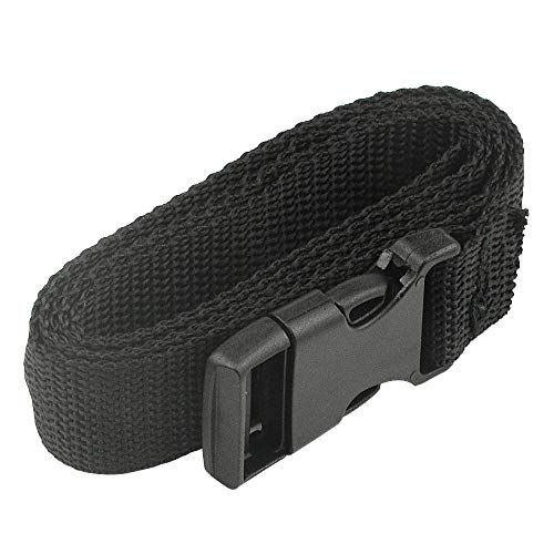Tovot 5Pcs 43" Nylon Webbing Straps With Flat Side Release Buckle And Tri-Glide Slide Clips For Luggage Straps Pet Collar Backpack Repairing #TOP4