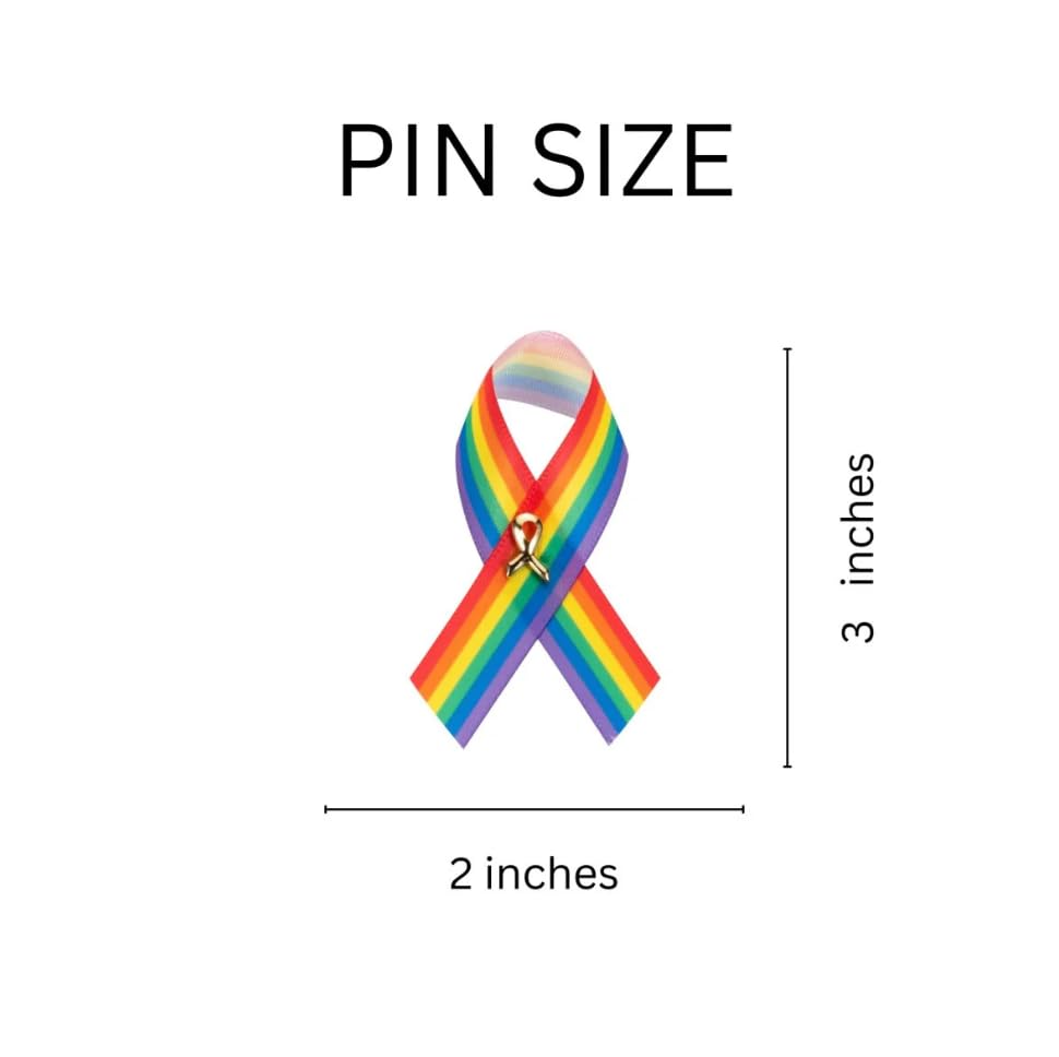 Image of 1 /2 /5 /10 /25 /50 /100pcs Satin Awareness Ribbon Pins (Pick your color), for Cancer & Disease Awareness, Bulk Quantities for Fundraising, Events, Gift Giving