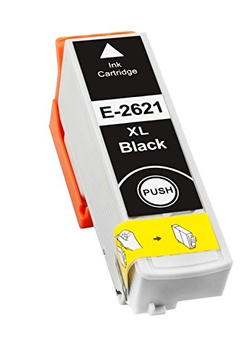 CARTUCCIA T2621 NERA COMPATIBILE CON CHIP PER Epson EXPRESSION PREMIUM XP600 XP605 XP700 XP800 26XL CAPACITA 15ML