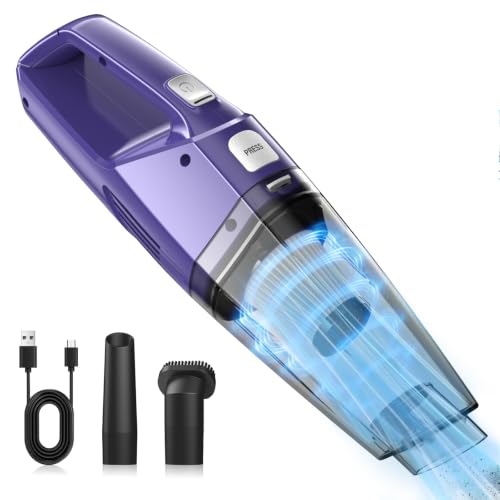 Image of Bossdan Handheld Vacuum Cordless - Car Vac Portable with 8KPA & Multi Accessories & Low Noise, Lightweight Hand Held Vacuum Cordless Rechargeable for Car /Home /Dust /Pet Hair, Mine Portable Vacuum