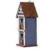 Glitzhome Hanging Patriotic Two-Tiered Distressed Wooden Garden Bird House 12.75" H