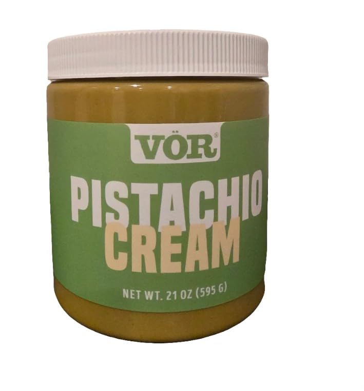 VOR Pistachio Cream, 100% dry-roasted pistachios with no added ingredients, 21 Oz.