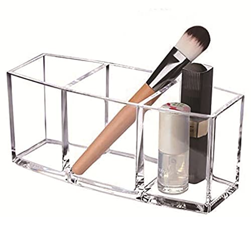 Brosse maquillage titulaire compact avec compartiments pour crayons - 3