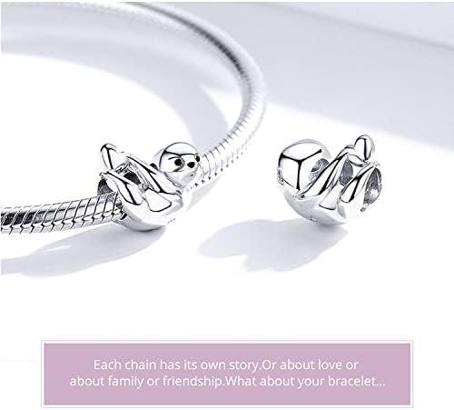 Sloth Charms Sterling Silver Animal Beads fit Pandora Bracelet Jewelry for Women Mom Wife - Image 5