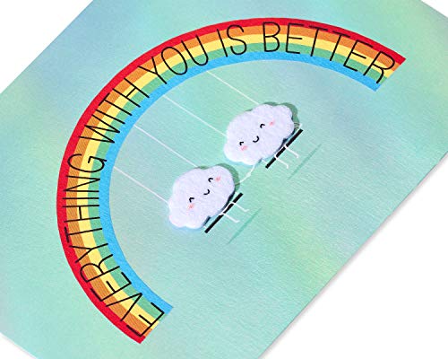 Image of Papyrus Anniversary Card (Rainbows)