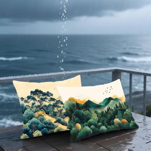 Taie Oreiller 30x50 Vert Velours Housse Coussin 30x50cm avec Fermeture Éclair - 3