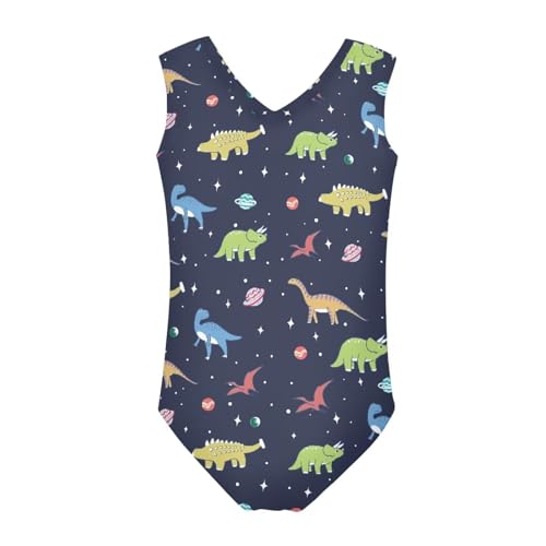 Image of One Piece Swimsuit Girls Kids Bathing Suit V Neck Wide Shoulder Strap Toddler Beach Swimwear for 3-14 Years