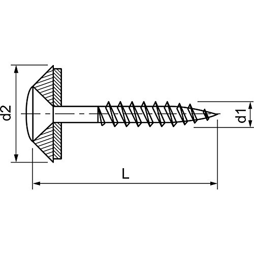 Spenglerschrauben Edelstahl 4.5x45 mm; 100 Stück; mit Dichtscheibe D = 15 mm; A2 Spengler Schrauben; Torx Antrieb TX20 - Image 4
