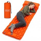 INNOSOL Materassino Autogonfiante Singolo 190x60x7cm con Pompa a Pedale I Pronto in 2 Minuti I Materasso Gonfiabile 590g Ultraleggero In Nylon 40d Anti-strappo I Accessori Campeggio Gadget Da Viaggio