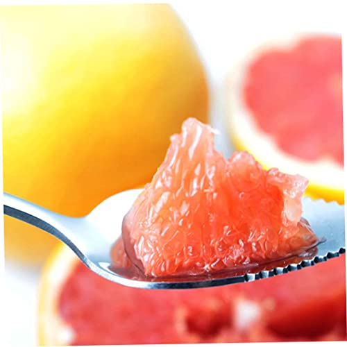 Miniatura 9 de Cuchara De Acero Inoxidable Con Mango De Cuchara Dentada Con Borde De Dientes Para El Hogar, Cocina, Raspado, 4 Piezas, Accesorio Plateado Para Interiores