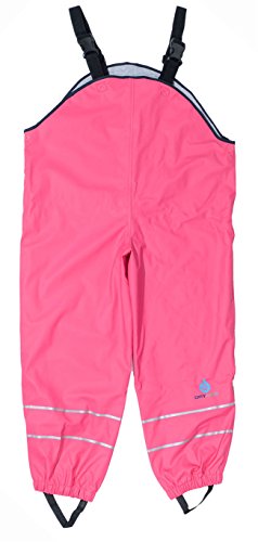Preisvergleich Produktbild Dry Kinder wasserdichte Latzhose mit Fleece - Rosa - 9 / 10 Jahre