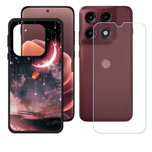 BMPNLSZ �K�p Motorola Edge 70 Pro�p+HD�����K���X�ɓK�����ėpTPU�P�[�X�A�V���J�Q���P�[�X�o���p�[�ی�o�b�N�P�[�X-Motorola Edge 70 Pro�p�ɓK����9�d�x�X�N���C�u�h�~�X�N���[���v���e�N�^(6,78") -