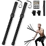 Ropeless Battle Ropes for HIIT Workouts, Cardio & Muscle Training, Low-Impact Cardio Training, Portable Cordless Home Gym Equipment for Men & Women with Non-Slip Gloves