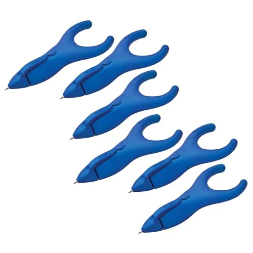 Stylo à bille rétractable Ergo-Sof lot de 6 fournitures de bureau écriture noire confortable