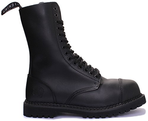Grinders Herald CS Steel Toe 14 Eyelet Lace up Boot (8 US, Black)3