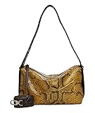 Materialmix aus einem Glattleder mit hochwertiger Prägung und Print in Schlagenhautoptik und festen, vollnarbigen Glattleder mit dezenter Zweifarbenveredelung