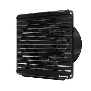 atomberg Efficio Orb Exhaust Fan 150mm (6 Inches) |BLDC Motor|6.8W| Low Noise|2000 RPM|Ideal for Bathroom,Kitchen|Easy to Clean |Installation-Round Cut (153mm) | 2 Years Warranty (Gloss Black)