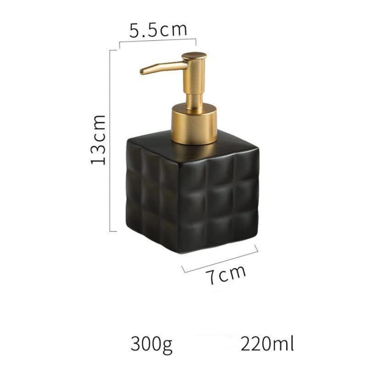 Dispenser Sapone Liquido Distributore Di Sapone Liquido In Ceramica Lozione Ricaricabile Bagno(G)