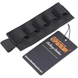 Maletin Porta Cartuchos EXCELLENT ELITE SPANKER Porta Cartuchos Táctico de Nylon Calibre 12 para Rifles (BLK)
