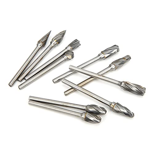 10 Piezas Fresas de Carburo de Tungsteno para Mecanizado miniatura 4
