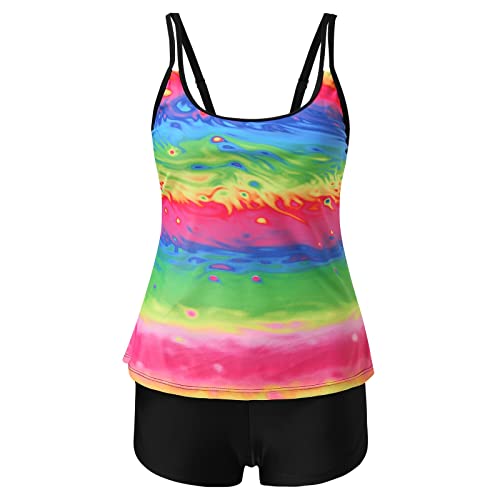 Tankini et bikini de qualité supérieure vert L orné d'une impression numérique haute définition - 4