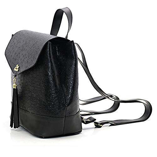 Kit De Bolsa Feminina + Mochila+ Carteira E Lenço De Brinde (Preto)