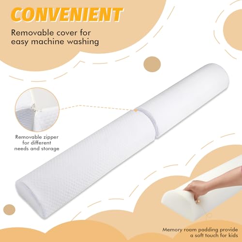YIHATA Bed Rail for Toddlers, 1 Pack Foldable Baby Bed Rail Guard Kids Foam Bed Bumper Safety Bed Rail for Toddlers with Non-Slip Machine Washable Cover Bed Side Rail for Queen, King, Twin Bed - Thumbnail 3