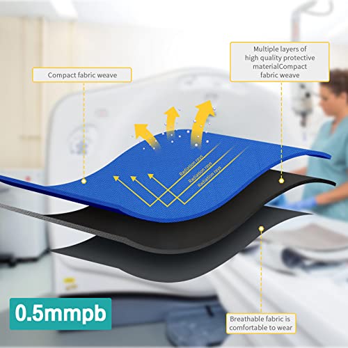 Image of Lead Xray Head Cap 0.5mmpb - Dental Head Xray Shielding Hat Lead Lined XRay Protection Lead Safety Hat Blue Color