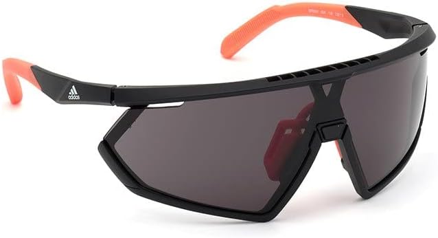 Sunglasses Adidas Sport SP 0001 02A Matte Black/Smoke Lenses + 2nd Lens Orange