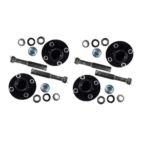 (Pack of 4) Trailer Axle Kits with 4 on 4